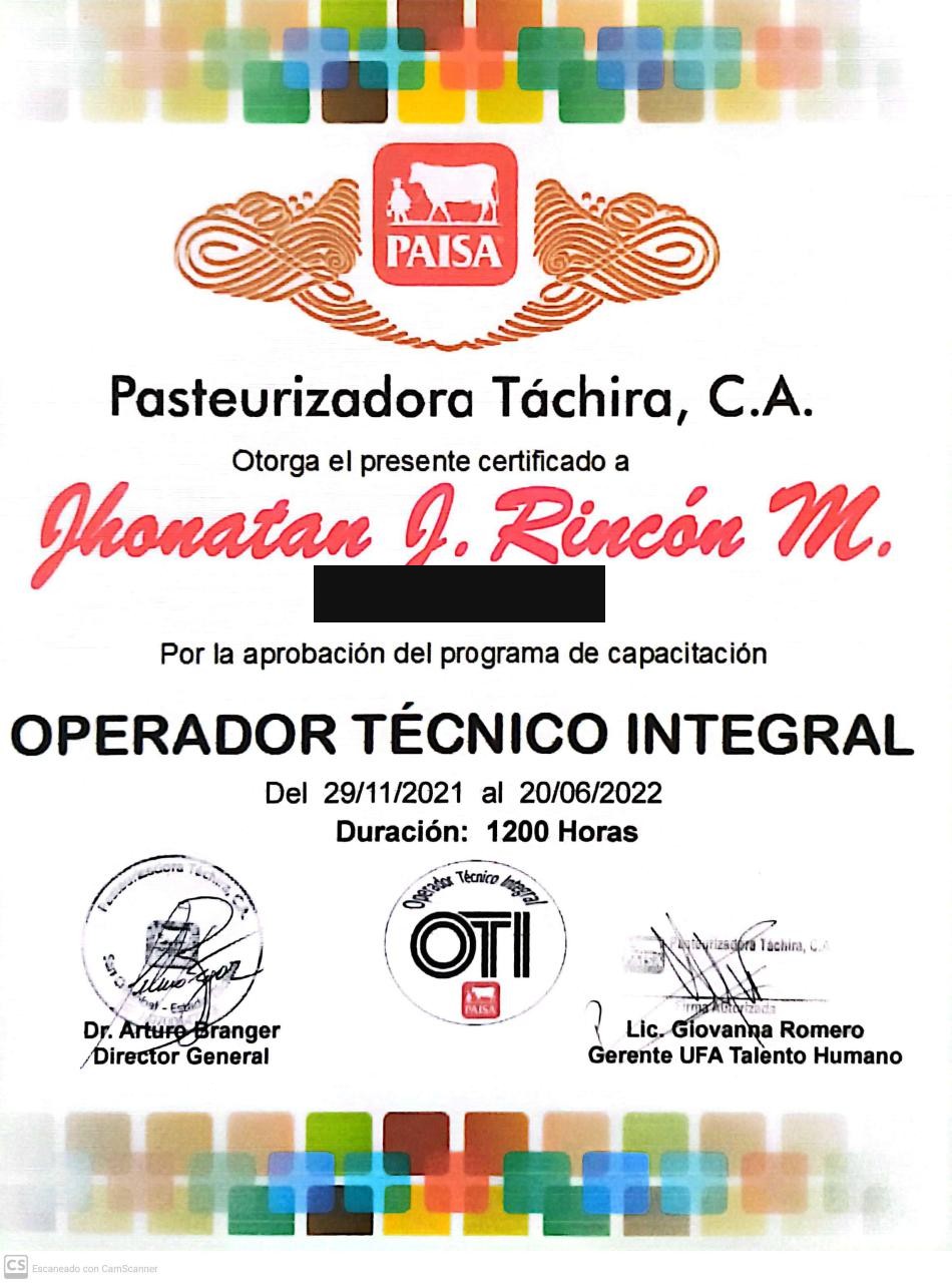 Certification in Integrated Technical Operations