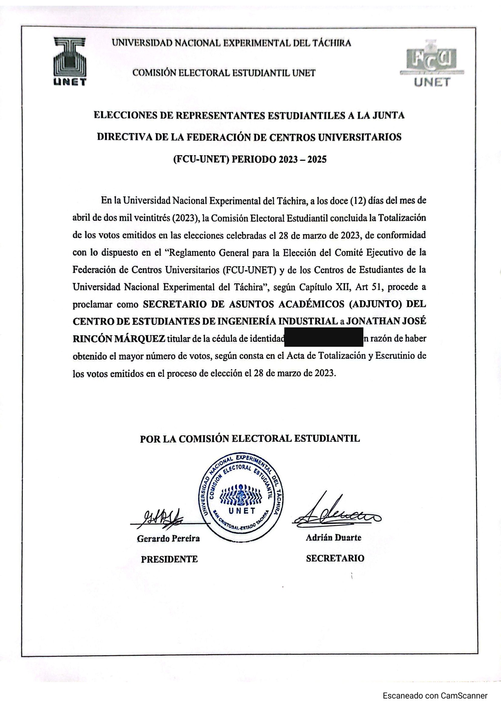 Deputy Secretary of Academic Affairs · Industrial Engineering Students' Center