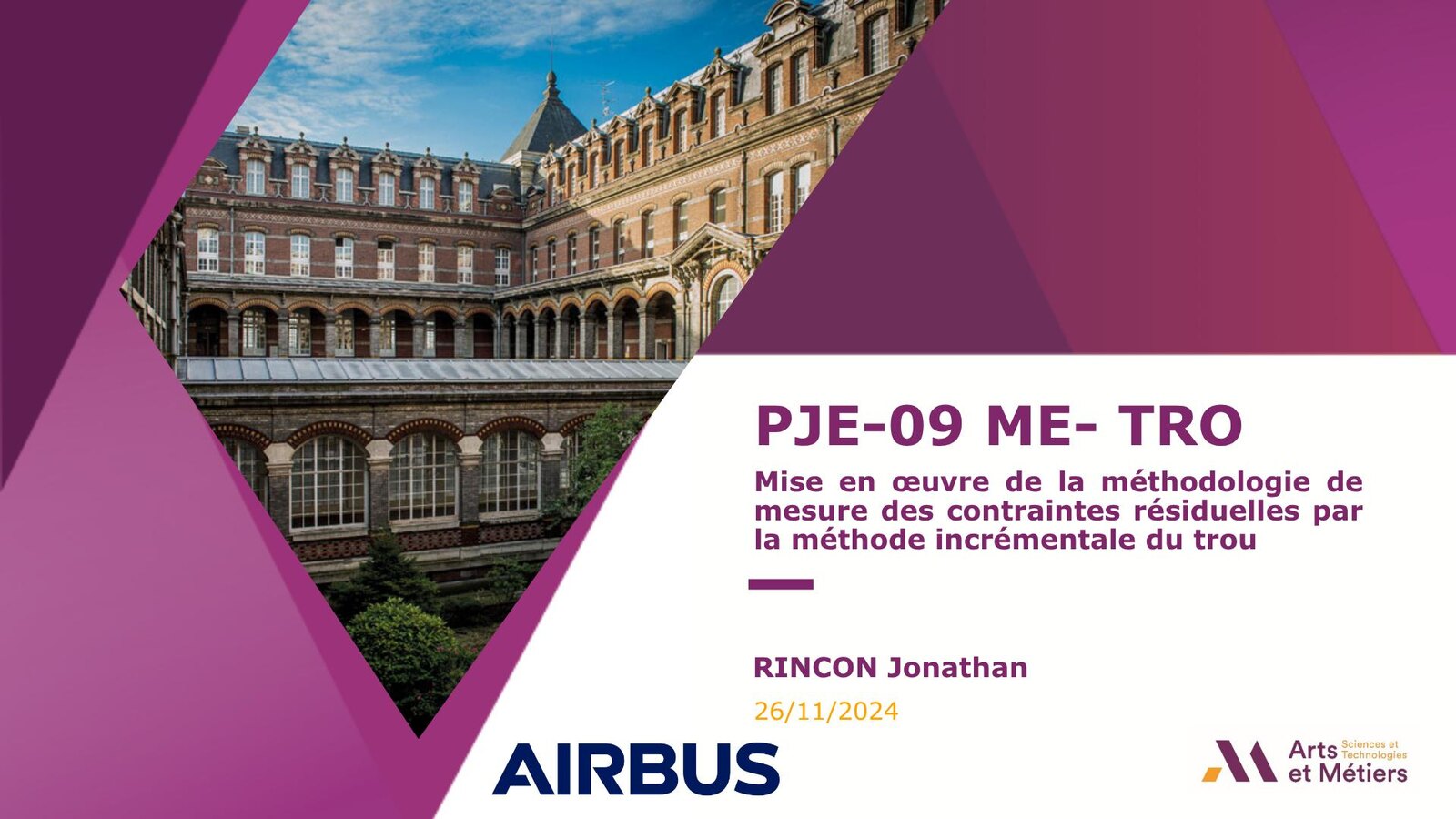 PJE academic project · Arts et Métiers with Airbus